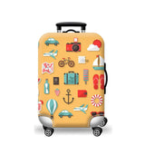 TDC Elastic Luggage Cover Luggage Suitcase cover Super Lightweight Luggage Protector Dustproof Suitcase Cover … (color1, M)