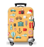 TDC Elastic Luggage Cover Luggage Suitcase cover Super Lightweight Luggage Protector Dustproof Suitcase Cover … (color1, M)